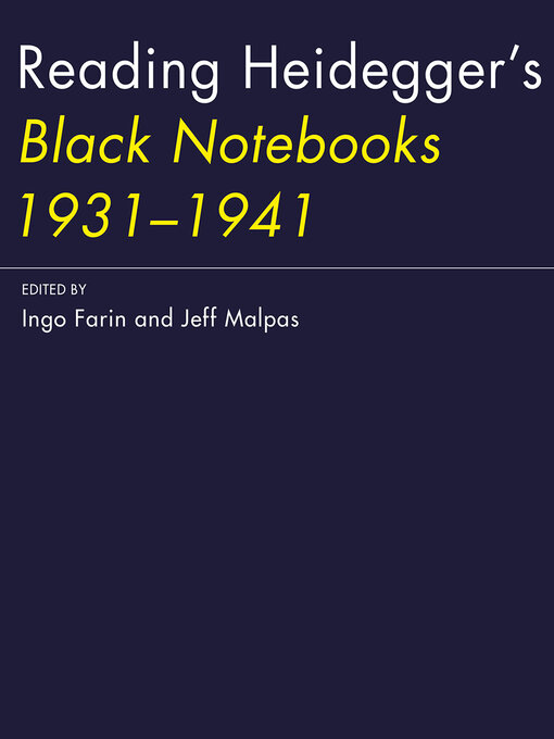Title details for Reading Heidegger's Black Notebooks 1931—1941 by Ingo Farin - Available